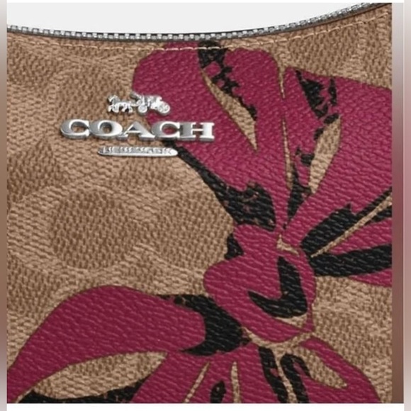 SALE !!!!!   🎀COACH TERI MINI IN SIGNATURE CANVAS BOW PRINT - NEW WITH TAGS - Picture 5 of 5